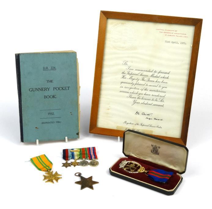 Elizabeth II presentation medal, World War II 1939-45 Star, four miniature World War II dress
