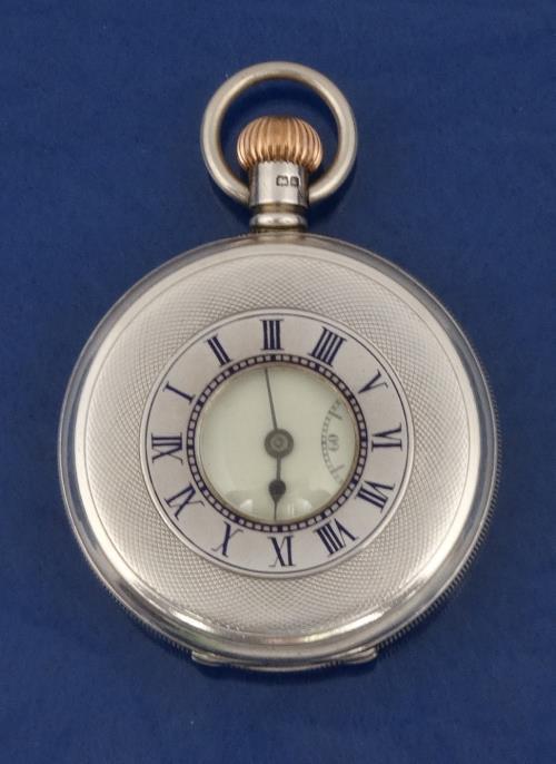Coventry Astral silver half hunter gentleman`s pocket watch : For Condition Reports please visit