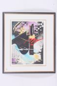 After Simon Bull. A limited edition framed and glazed print no 65 / 90 signed by the artist in the