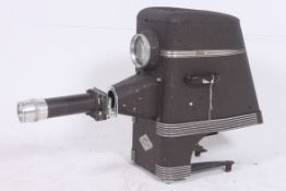 A vintage 1950`s Aldis retro cinema projector lamp / light having chrome banded sides and lens.