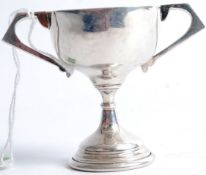 A small hallmarked Birmingham silver trophy / cup. Measures: 30.8g GW.