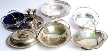 A quantity of silver plated items to include Mappin and Webb, Viners etc
