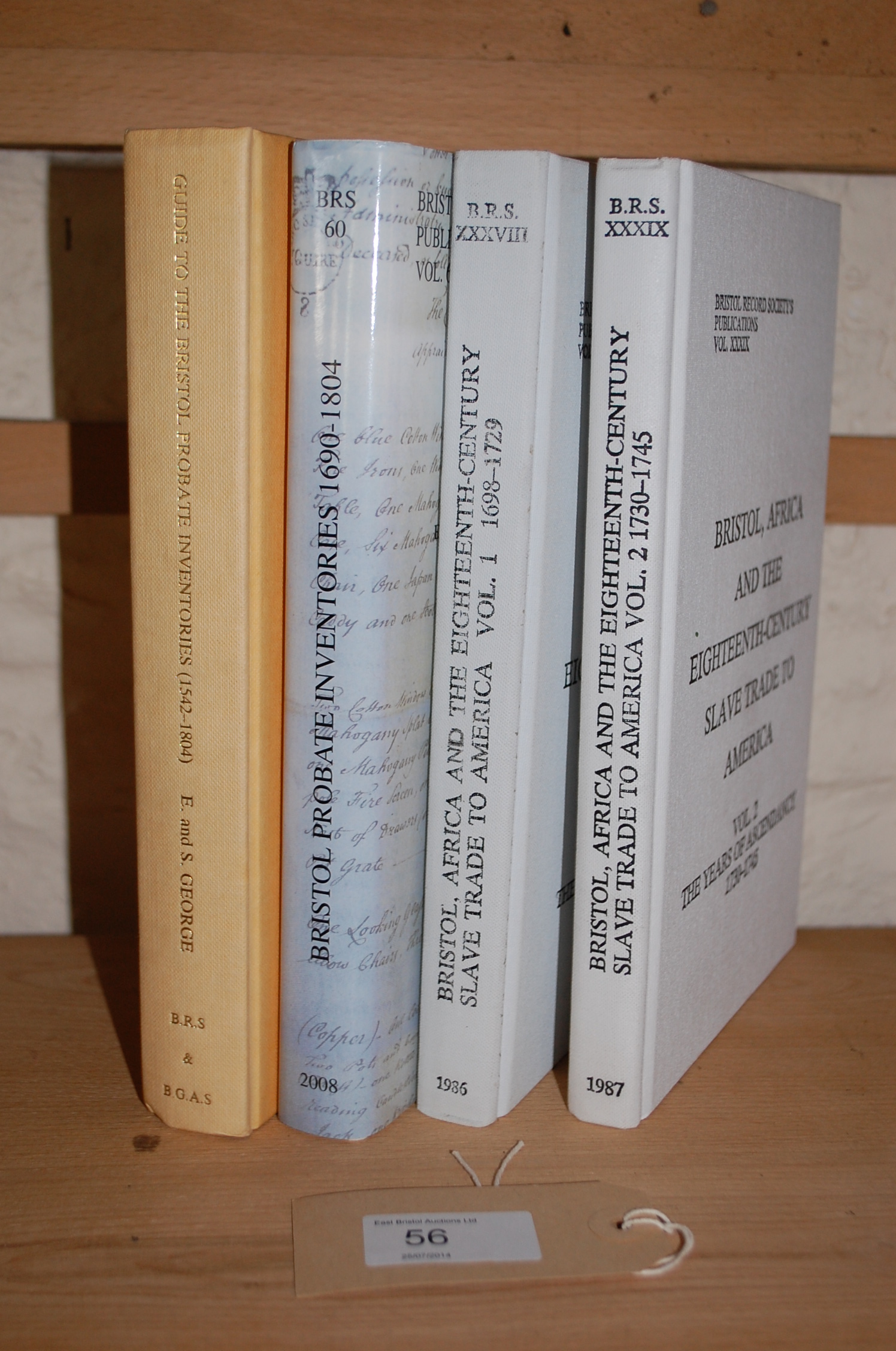 Bristol Records Society Volume 38  XXXVIII Bristol, Africa and the Eighteenth Century Slave Trade to