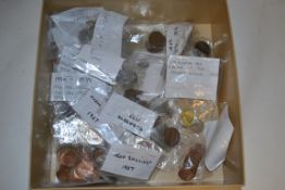 A good collection of 20th century English coins to include farthings, penny`s, crowns etc. Also