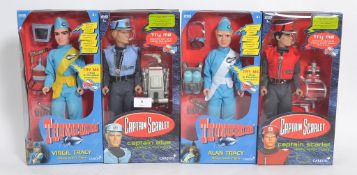 Two Thunderbirds Carlton 12`` action figures / dolls, along with two Captain Scarlet dolls. Each