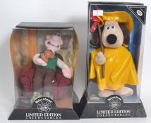 Two vintage Wallace & Gromit Limited Edition soft toys by Boots