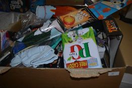 A box of assorted Wallace & Gromit items - toys, sealed items etc