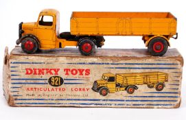 An original 1950's Dinky Toys yellow Articulated Lorry - in original box.