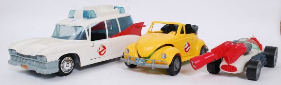 GHOSTBUSTERS: A collection of three original The Real Ghosbusters vehicles - to include Ecto 1, Ecto
