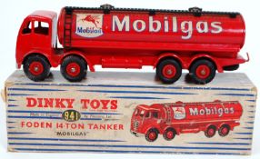 An original Dinky Toys 941 Mobilgas Foden 14 Ton Tanker lorry - complete with original box.