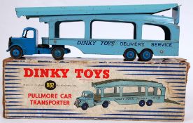 An original 1950's Dinky Toys 982 Pullmore Car Transporter - in original box - complete with rare
