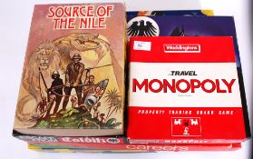 BOARD GAMES: A selection of board games including CAPITAL ADVENTURE, Parkers CAREERS, A VINTAGE