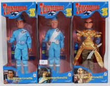 A collection of three Pelham Carlton Thunderbirds 12" string puppets - each sealed in original