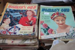 A  good collection of 1950`s womans own magazines