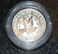 COINS: An Aldernay silver proof one pound coin