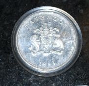 COINS: A Barbados one dollar silver proof coin