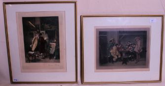 After Ernest Stamp. A pair of framed and