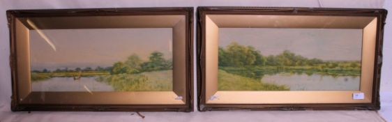 A pair of 19th century prints of rivere