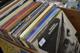 A selection of records including Frank Sinatra