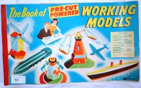 A vintage 1950's Shaw Productions ' The Book Of Pre-Cut Powered Working Models' . Each page filled