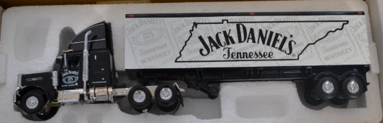 A matchbox collectables Jack Daniels Peterbuilt 18 - wheeler lorry - diecast - in its original