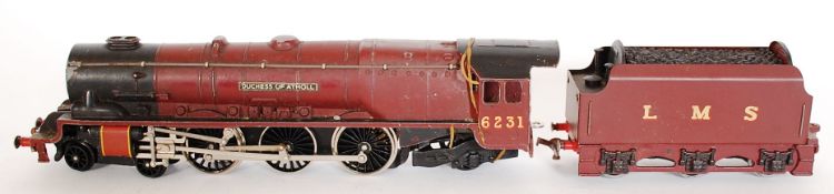 TRAINS: An original vintage Hornby Dublo Duchess Of Atholl and tender railway trainset train