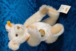 A Millennium Steiff Danbury Mint stuffed toy teddy bear. Label and button to ear, complete with