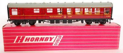 TRAINS: An original Hornby Dublo 4071 Restaurant Car railway trainset tinplate carriage.

NOTE: From