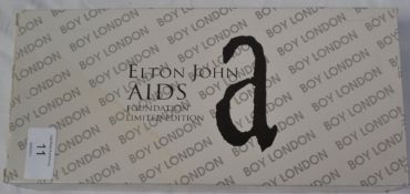 Elton John Aids Foundation Limited Edition wrist watch by Boy Of London, complete in original box