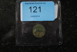 Roman Coins.Roman, Urbs Roma Commemorative COin AE3. 322 AD. VRBS ROMA, helmeted, mantled bust of
