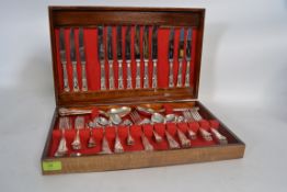 A good match, canteen of cutlery from the makers such as Viners,Walker and Hall etc..in the Kings