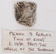 World Coins. South American ( Mexico ) `Piece of Eight ` 8 Reales coin purported to by from the