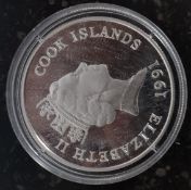A Silver $50 Cooks Islands (Endangered Wildlife)