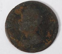 Coins Gb - Farthing, George II, Great Britain, 1750, Brittania facing left. Wear and marks etc