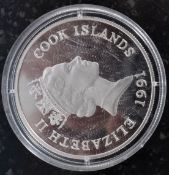 A Silver Cook Islands Endangered Wildlife 1994 $50 coin.