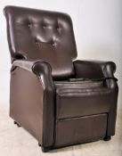 A good leather electric reclining armchair having remote control. Complete with the original bill