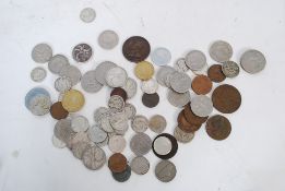 A collection of coins to include British and foreign