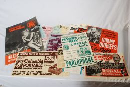 MEMORABILIA: A collection of vintage song books and ephemera to include programmes, newspaper