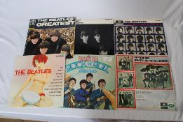 RECORDS: A collection of records to include Beatles Hard Days` Night, 1230 Parlophone, Beatles