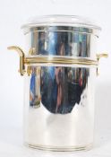 A 20th century Art Deco style gold and silver plated champagne / wine ice bucket by Vuillermet,