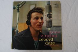 RECORDS: A Gene Vincent Record Date With The Blue Caps, Capitol T764. Ex Ex.