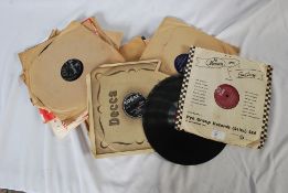 RECORDS: A collection of 78's to include Lonnie Donegan, Buddy Holly, Pat Boone etc. 19 in total.
