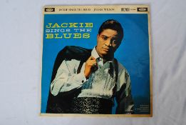 RECORDS: Jackie Sings The Blues - Mono LVA9130 on Coral label. Discolouration and tape to sleeve.