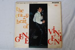RECORDS: The Crazy Beat Of Gene Vincent T20453 mono Capital. Sleeve: mark to top, minor tape, VG.