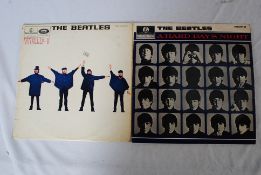 RECORDS: The Beatles HELP 1255 VG / EX along with A Hard Days Night 1230 VG / EX.