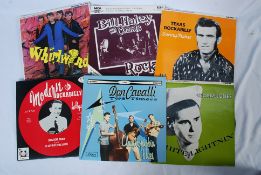 RECORDS: A collection of 10" Rockabily / Psychobily records to include Whirlwind, Hollywood, Dan