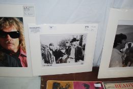 MEMORABILIA: The Smiths - a mounted original record label promo photograph of The Smiths. RRP £