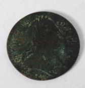 Coins GB. George III, farthing, 1773, wear and discolouration
