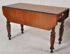 A Victorian walnut pembroke table, possibly of continental origin ( af )