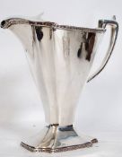 Large art deco silver plated ewer / water jug